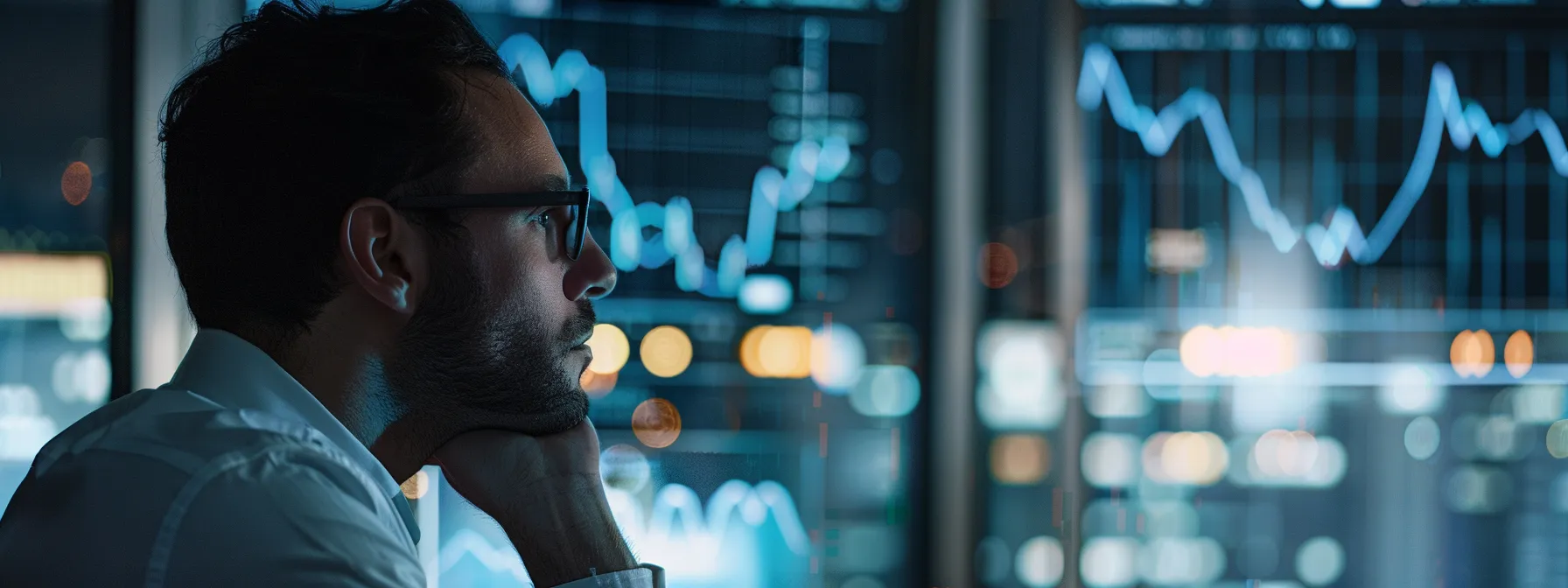 a sleek, modern office setting features a confident financial analyst reviewing intricate bond calculations on a large digital display, emphasizing the analytical process behind determining the required bond amount for iowa tobacco bonds against a backdrop of regulatory documents and financial data.