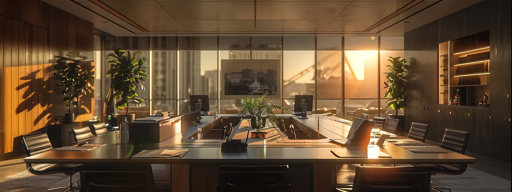 a sleek, modern office space featuring a large conference table surrounded by legal documents and a laptop, reflecting a serious discussion about alcohol tax bonds and compliance regulations in the beverage industry.